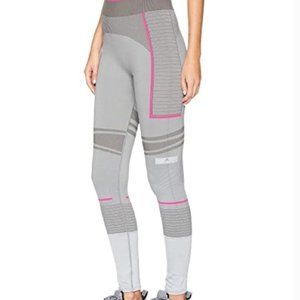 Adidas by Stella McCartney Training Leggings Grey & Pink, Medium
